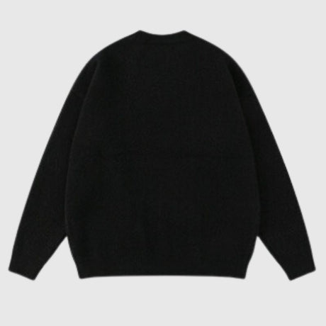 Niche Design Color-Block Loose Sweater