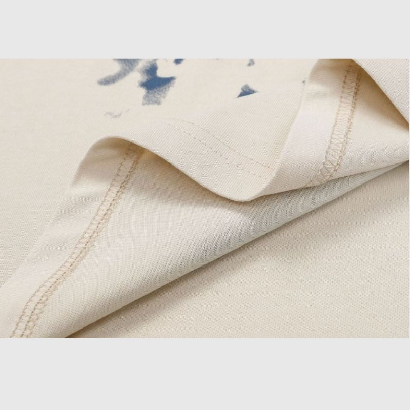 T-Shirt aus Baumwolle mit Graffiti-Print