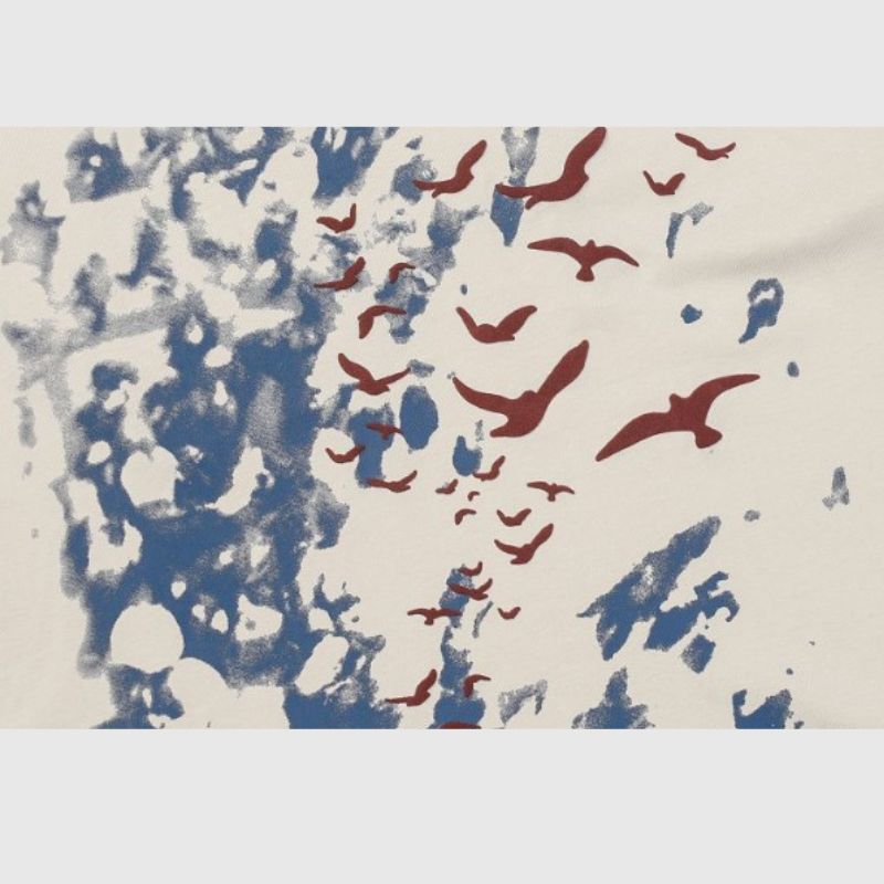 T-Shirt aus Baumwolle mit Graffiti-Print