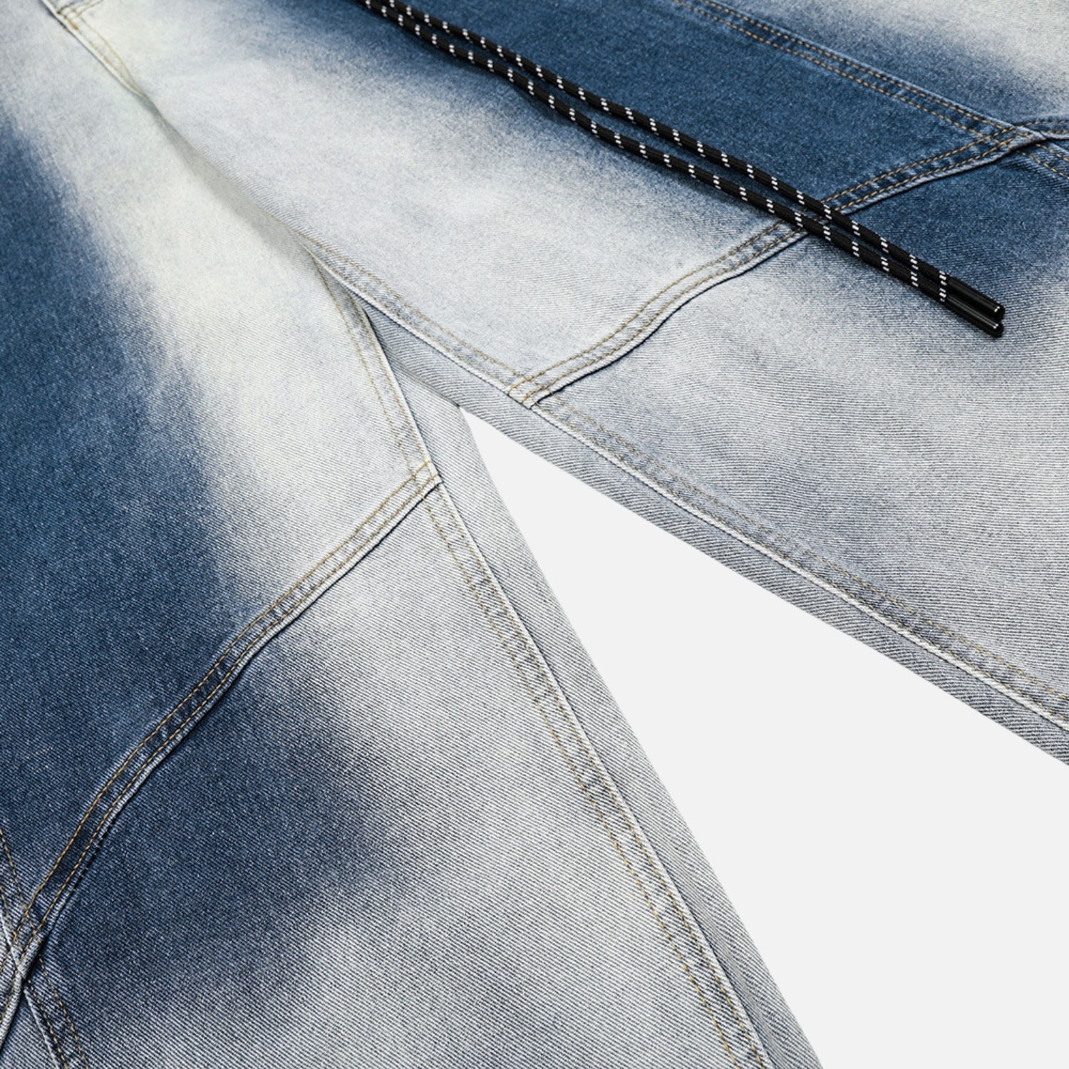 Gradient Washed Baggy Jeans