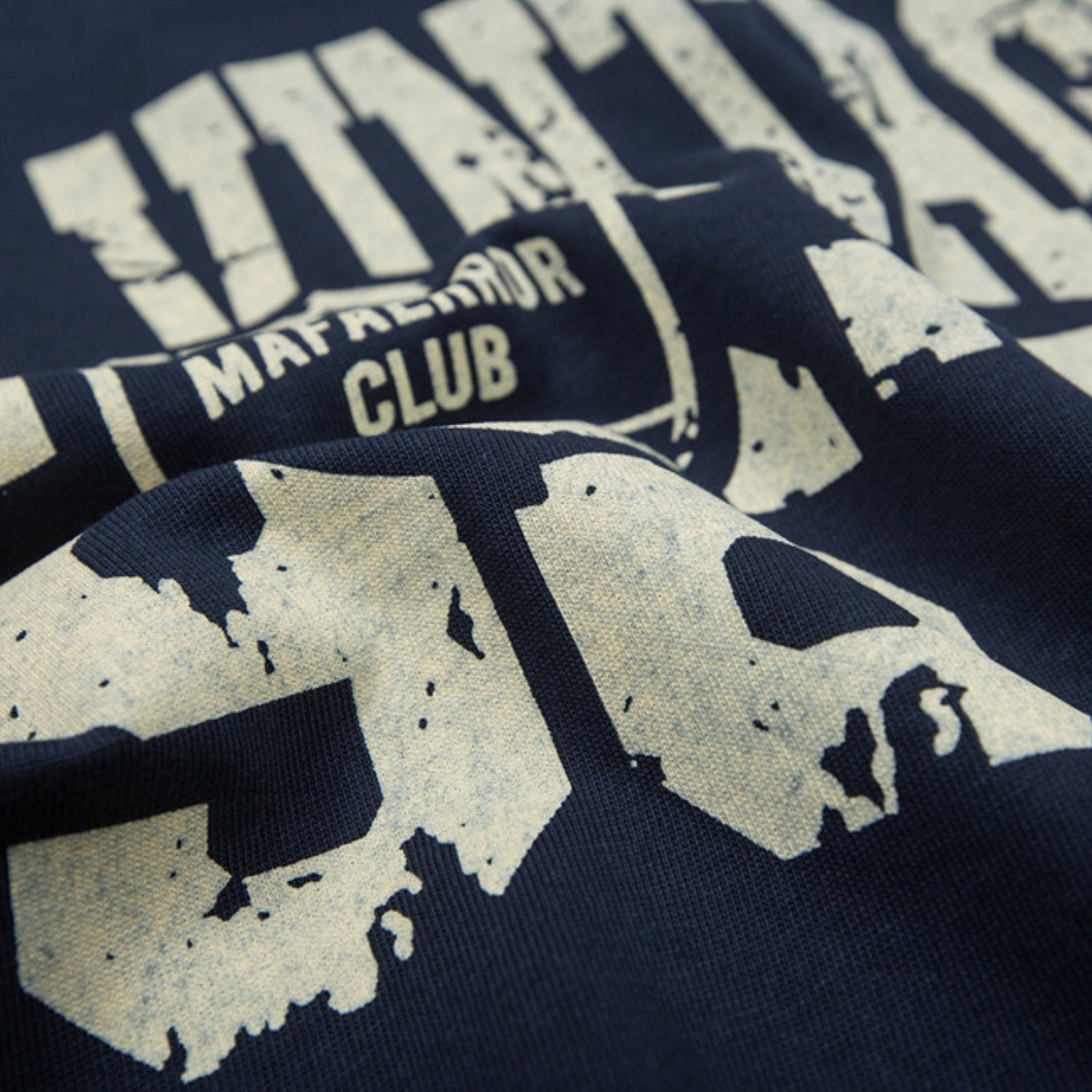 Faux-Layered Graphic Cotton Sweatshirt