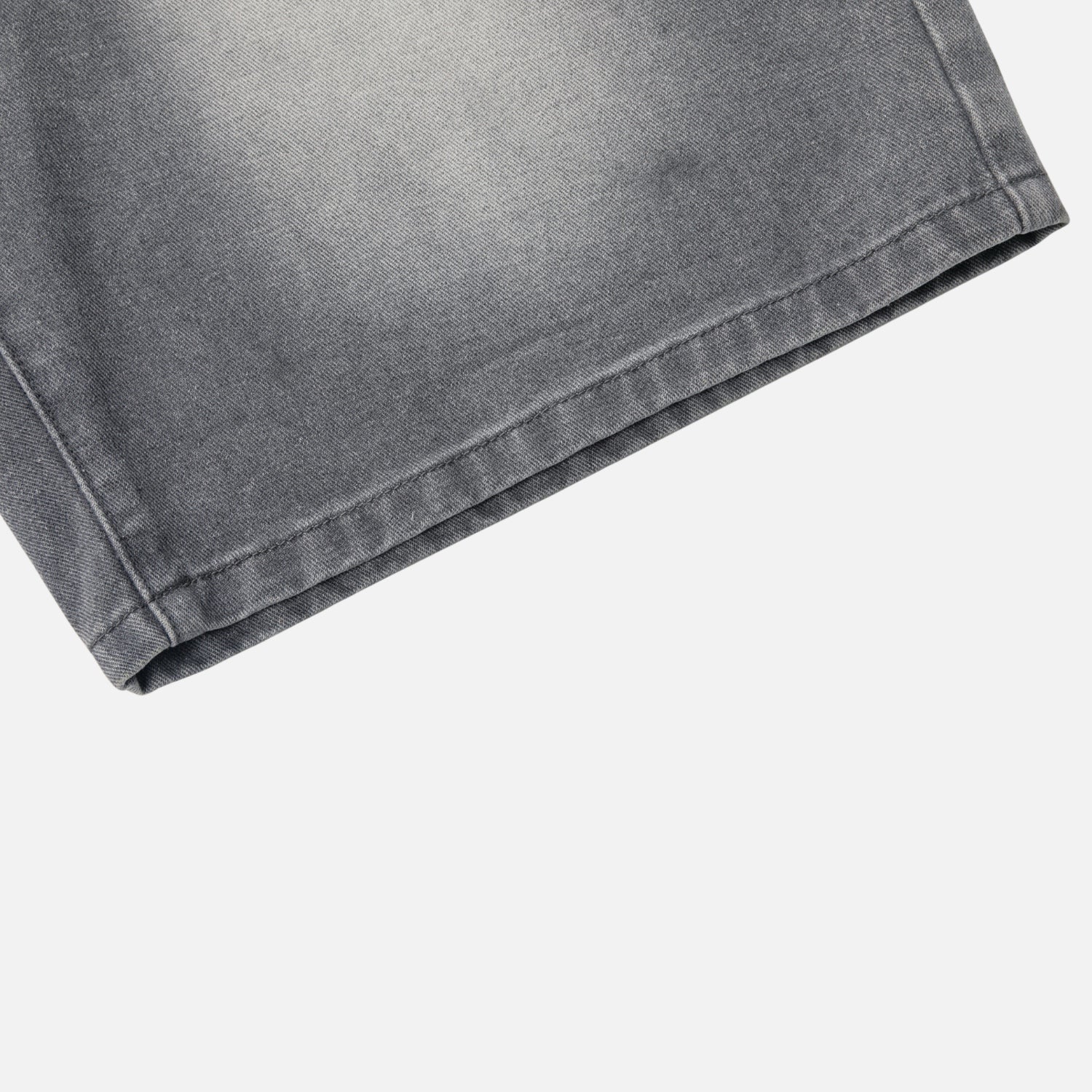 Ripped Washed Denim Shorts