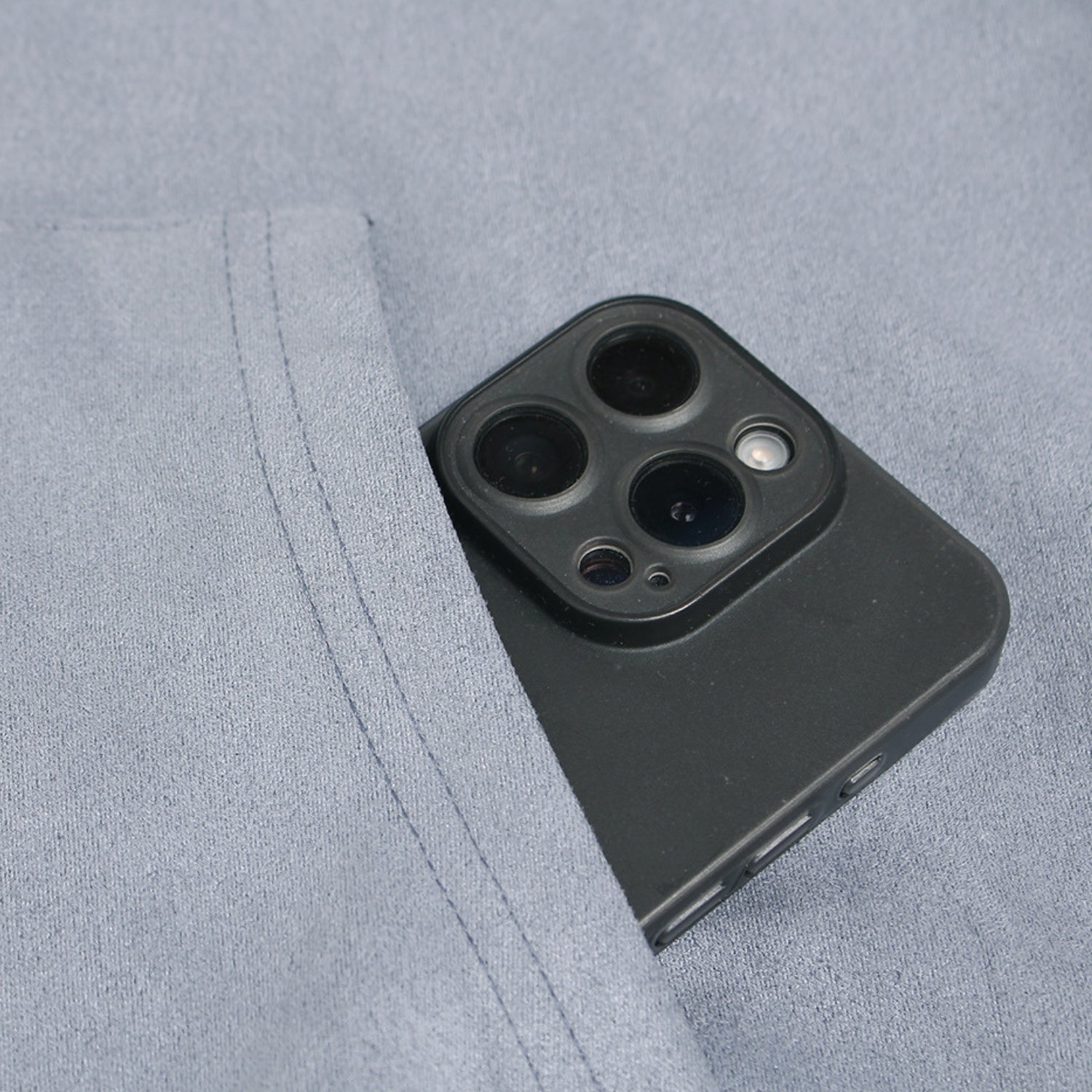 Sudadera retro de ante con capucha