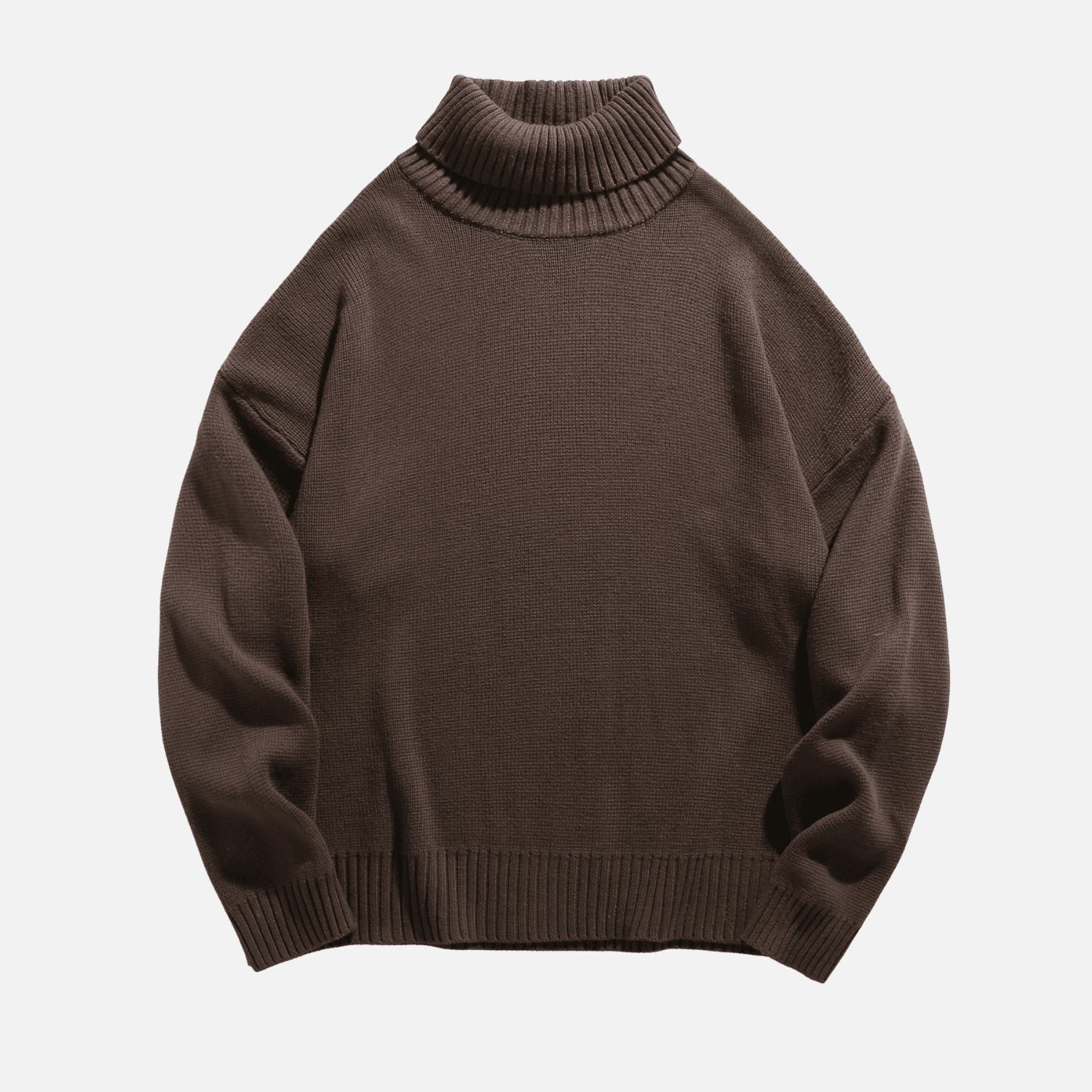 Grobstrick-Rollkragenpullover