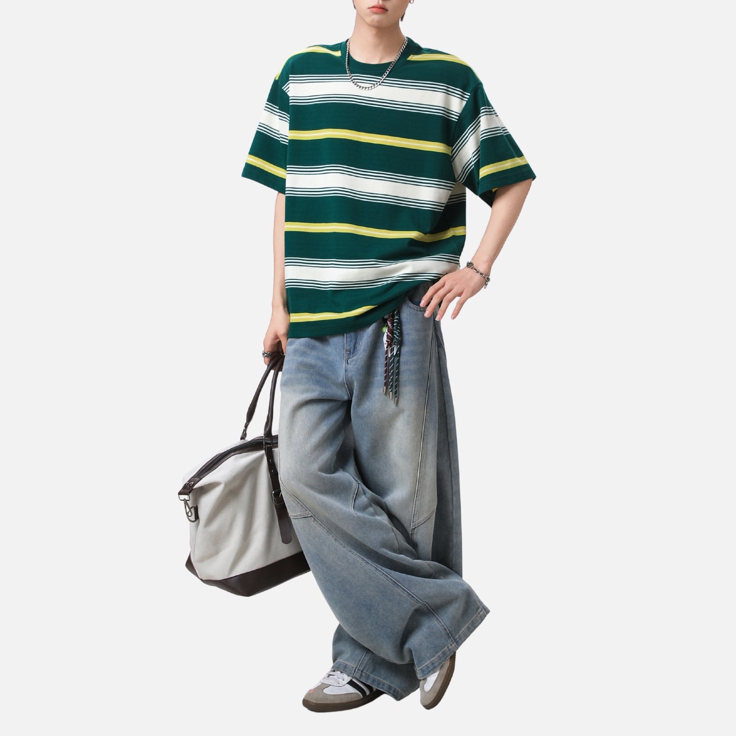 Vintage Striped Cotton Tee