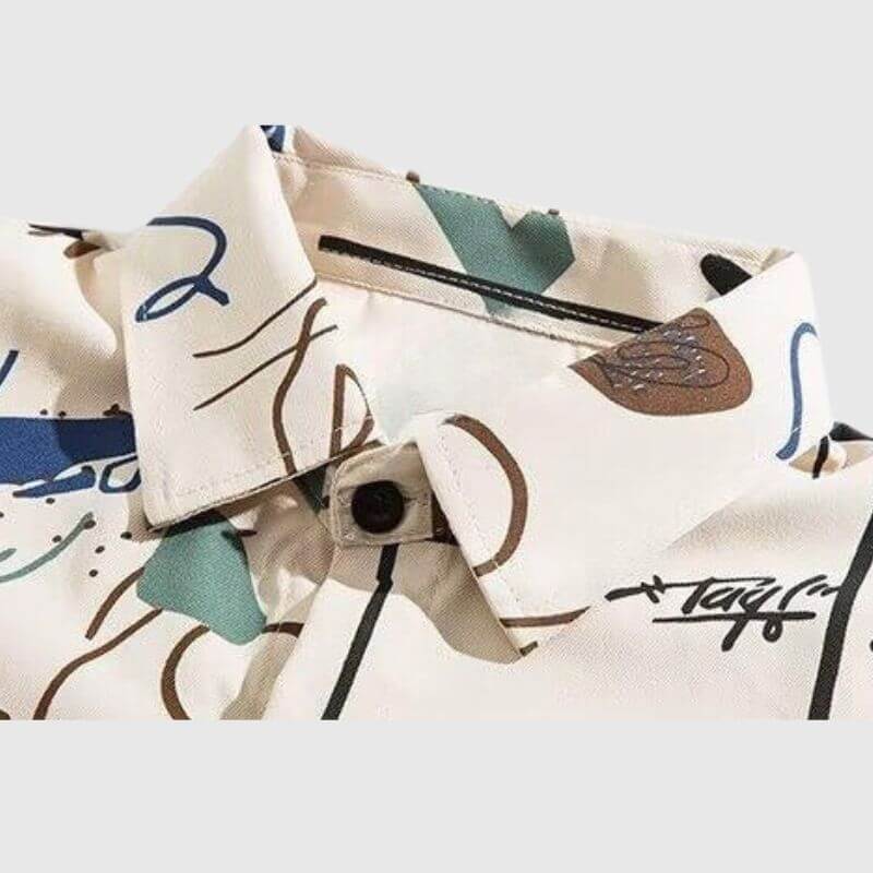 Graffiti-Shirts mit Farbblock-Design