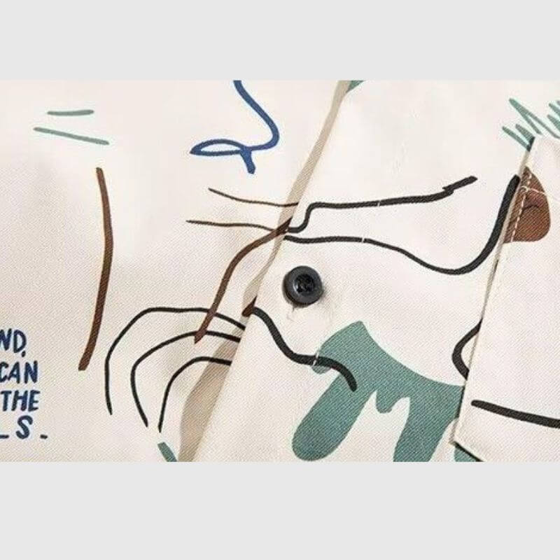 Graffiti-Shirts mit Farbblock-Design