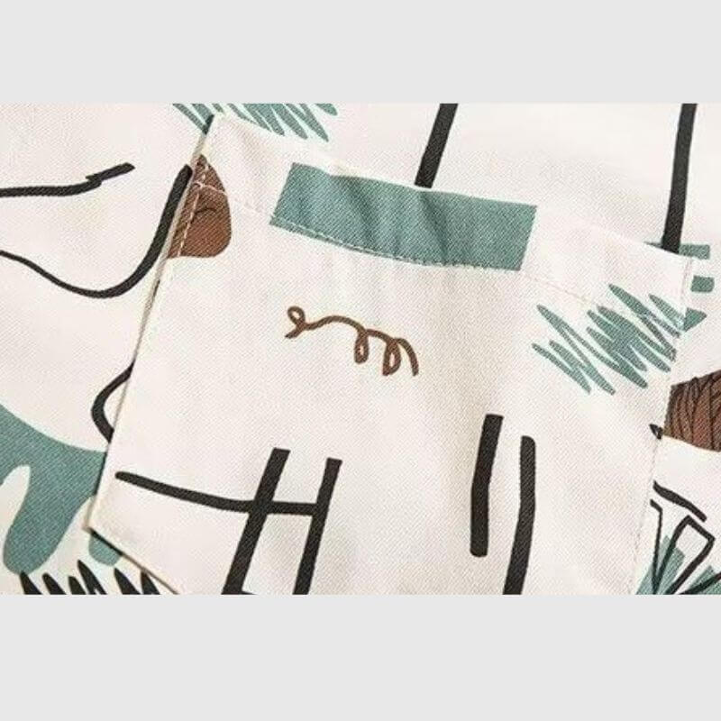 Graffiti-Shirts mit Farbblock-Design