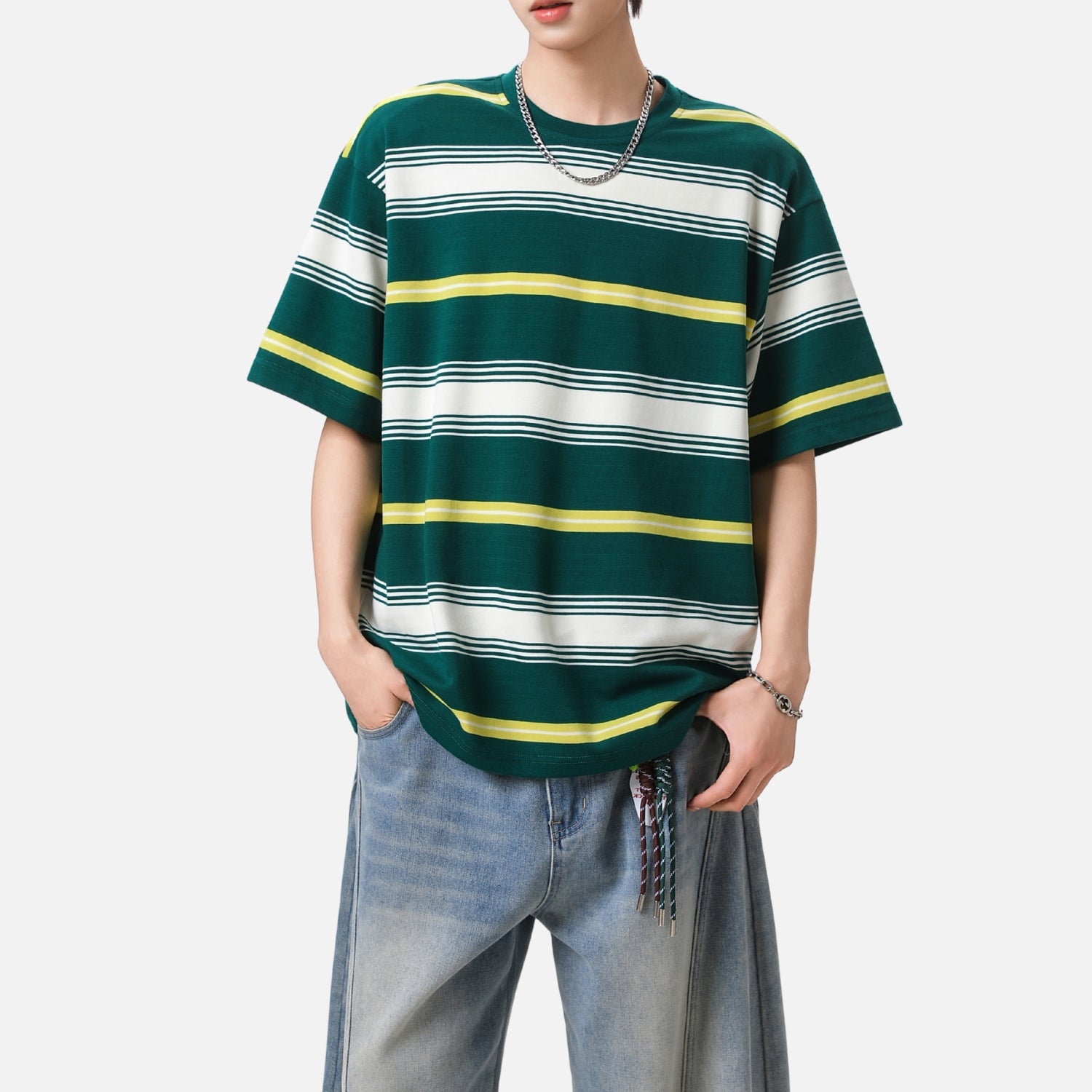 Vintage Striped Cotton Tee