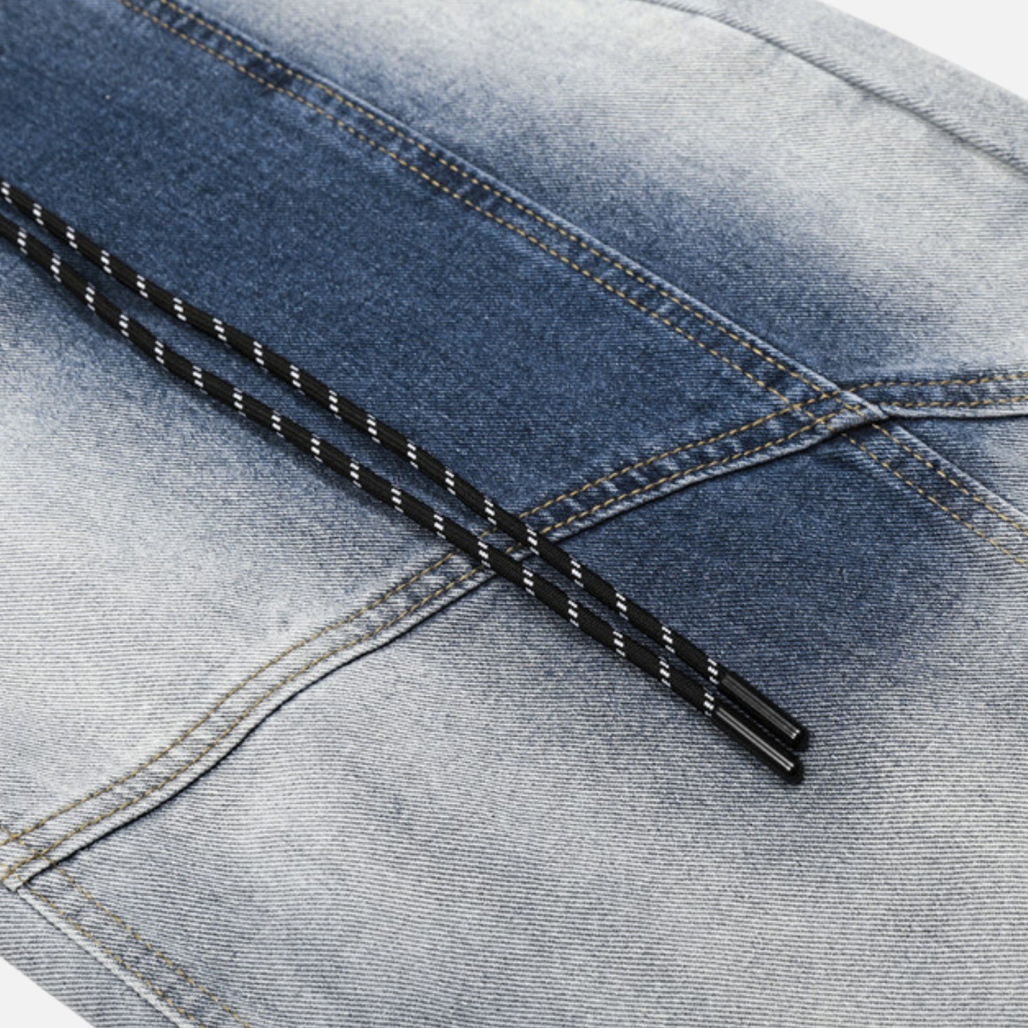 Gradient Washed Baggy Jeans