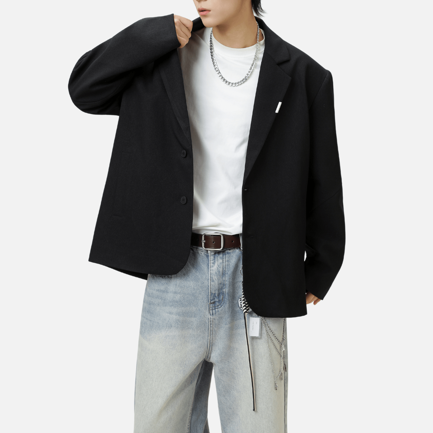 Patchwork Design Retro Blazer