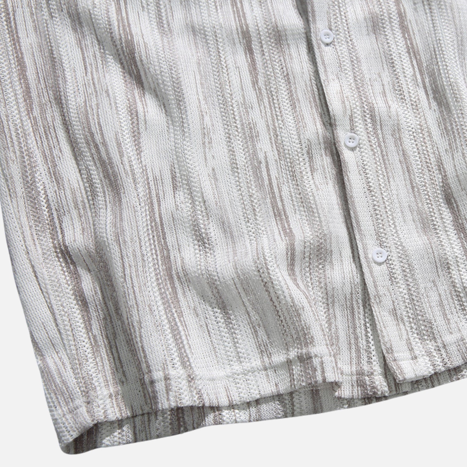Cutout Colorblock Short Sleeve Shirt