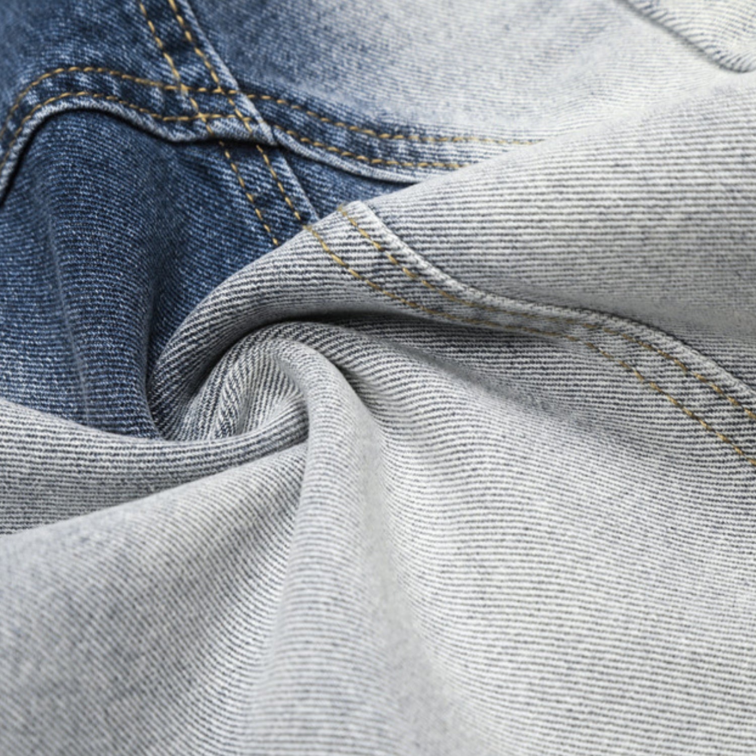 Gradient Washed Baggy Jeans