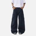 Vintage weite Baumwollhose