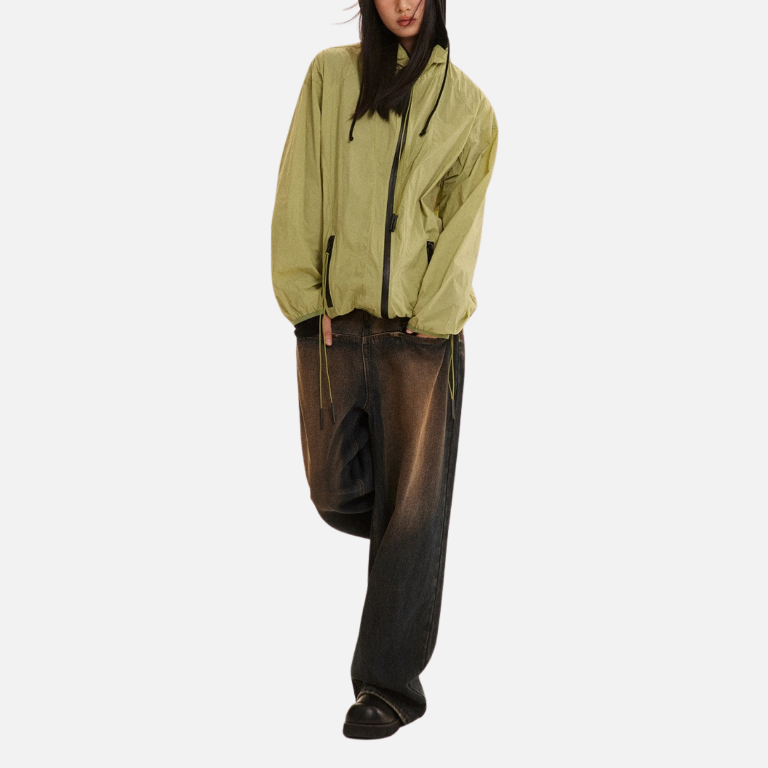 Vintage Athletic Stand-Collar Jacket