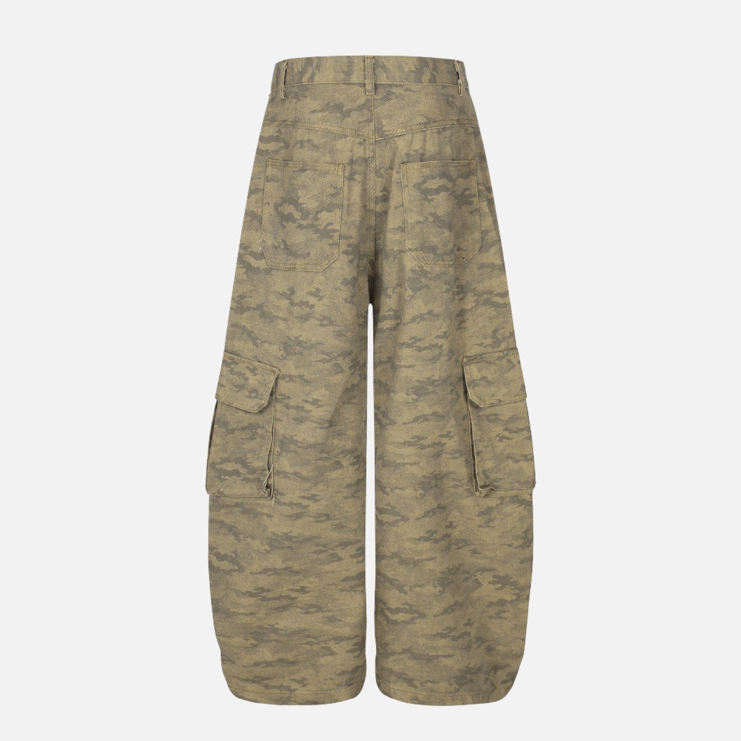 Punk Camo Cargo Slant Pants