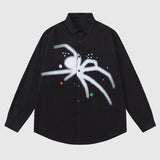 Casual Spider Print Shirts