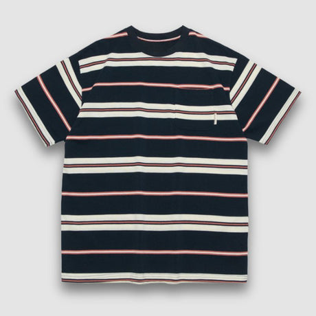 Vintage Color Contrast Stripe Tee