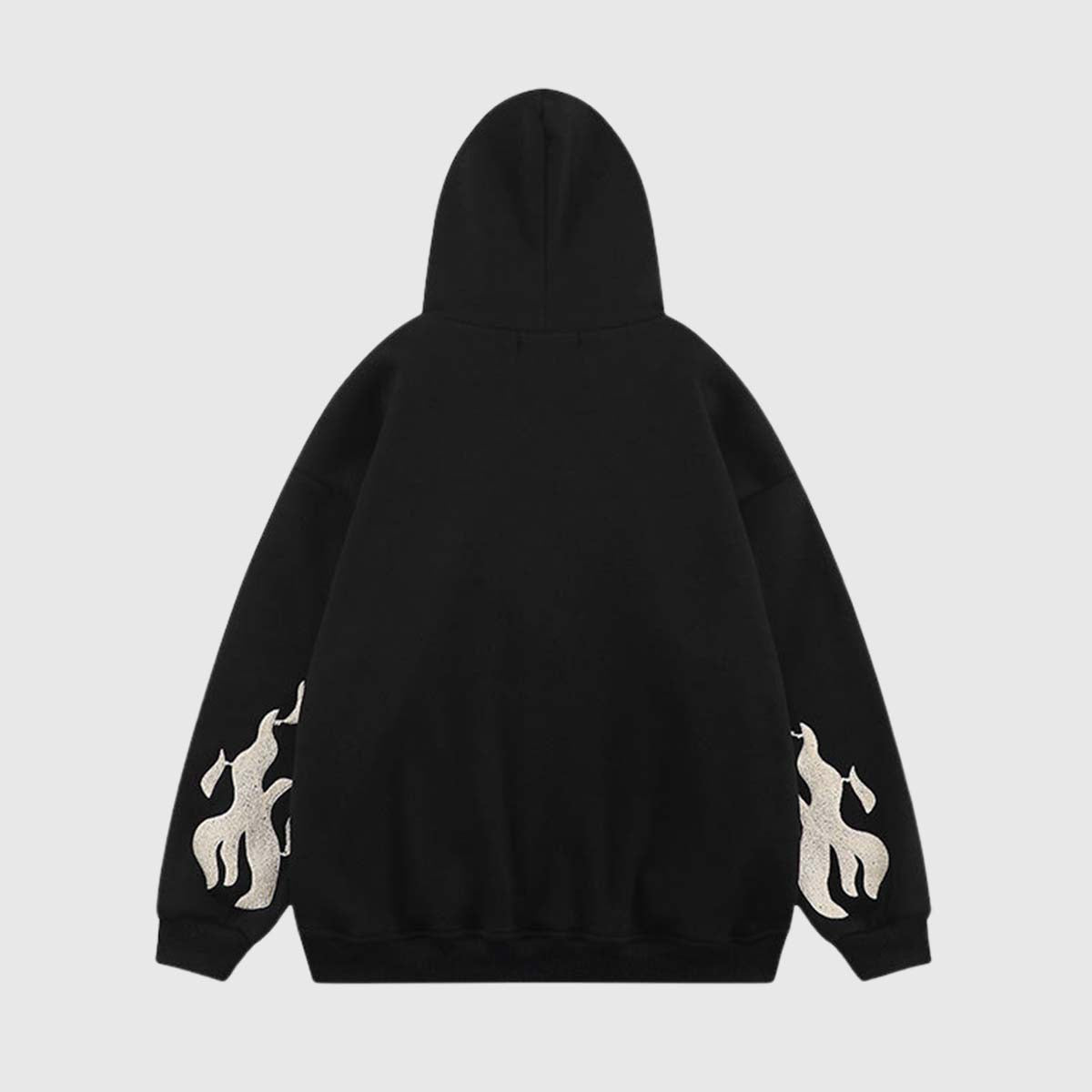 Cross Embroidery Oversized Hoodie