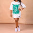 Letter Printed Design Mini Dress