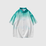 Gradient Dip-Dye Cotton Shirt