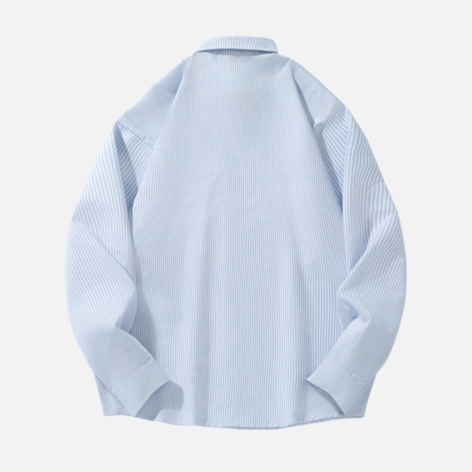 Gestreiftes Hemd mit bestickter Tasche