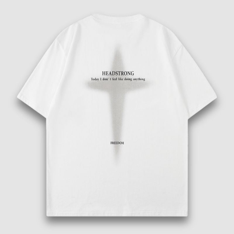 Baumwoll-T-Shirt mit vierzackigem Stern