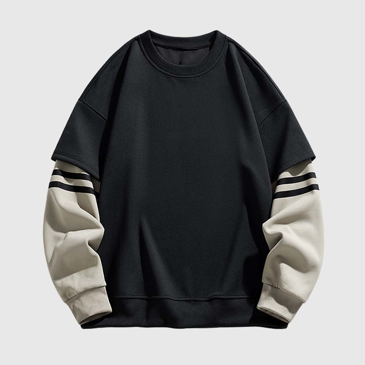 Two-Tone Sleeve Sweatshirt