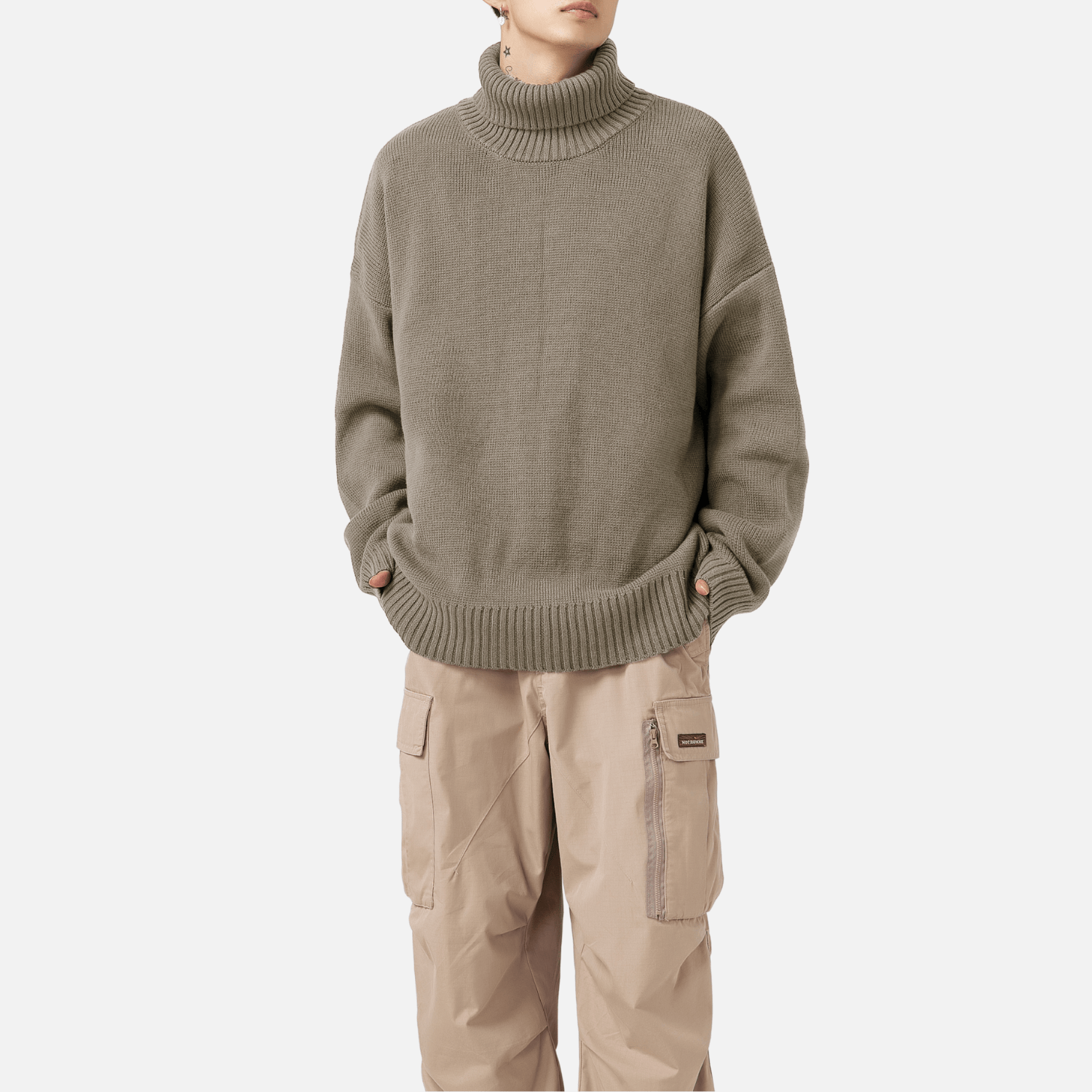 Chunky Knit Turtleneck Sweater