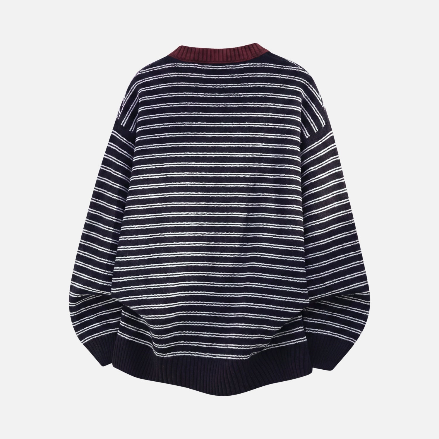 Vintage Colorblock Henley Sweater