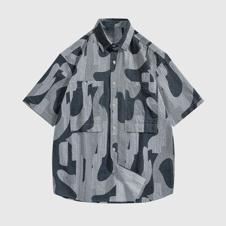 Abstract Patterned Casual Shirt