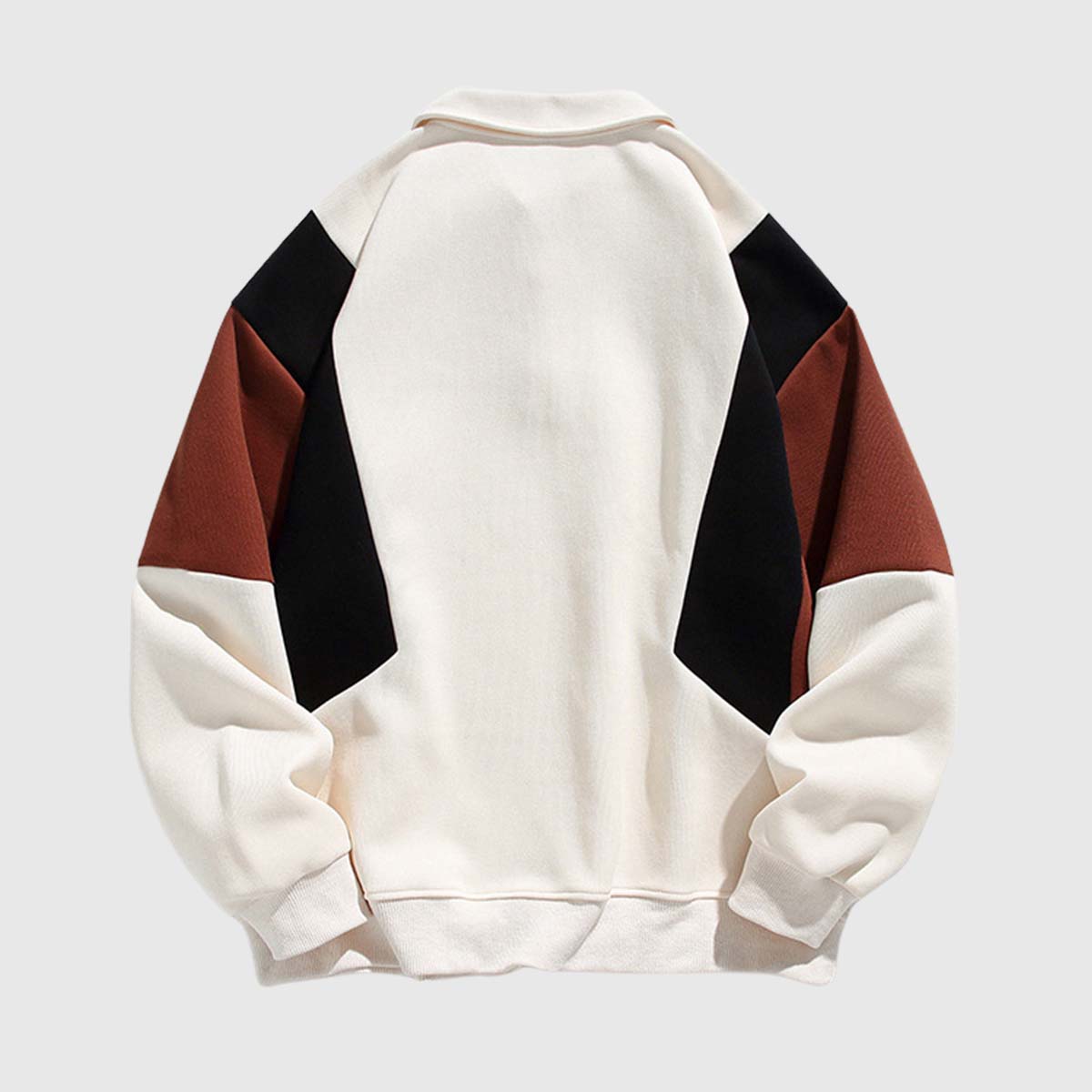 Colorblock Polo Sweatshirt