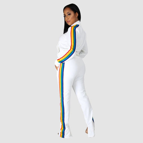 Rainbow Stripe Patchwork Design Set