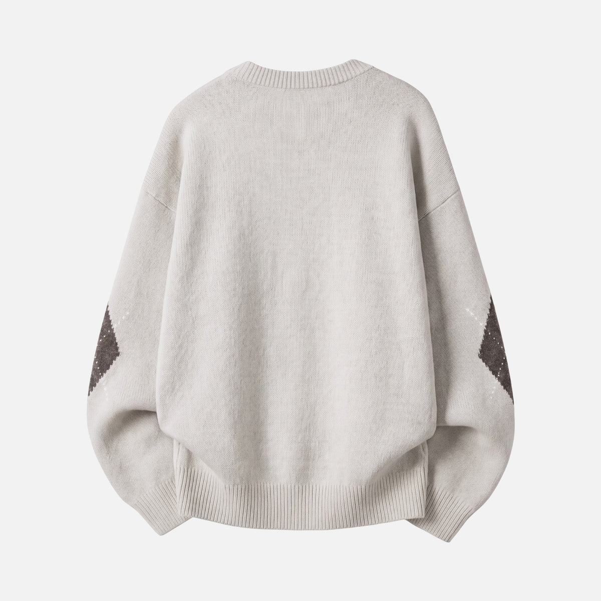 Vintage Diamond Colorblock Crewneck Sweater