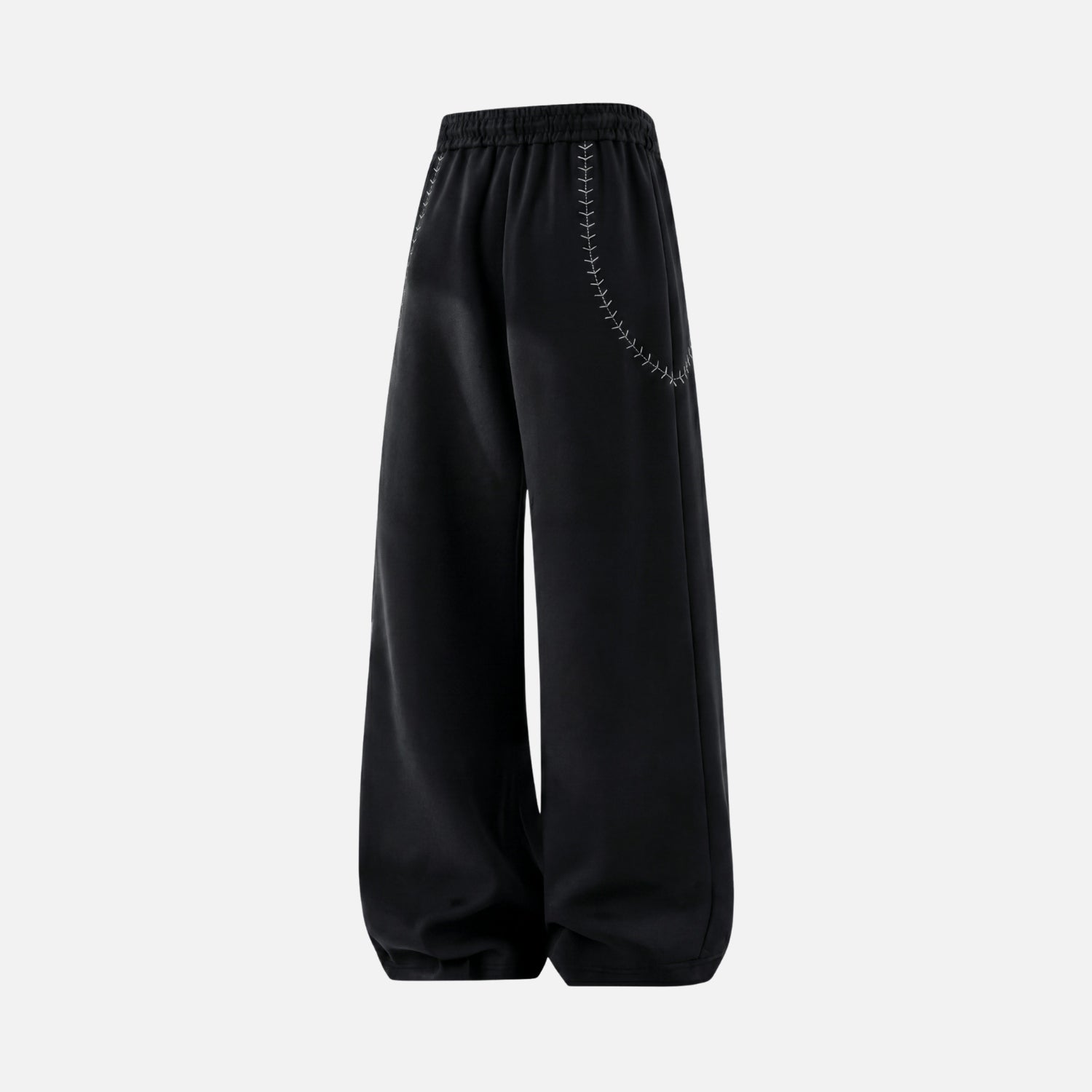 Baseball-Inspired Baggy Sweatpants
