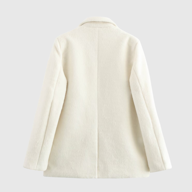 Blazer con efecto de piel sintética