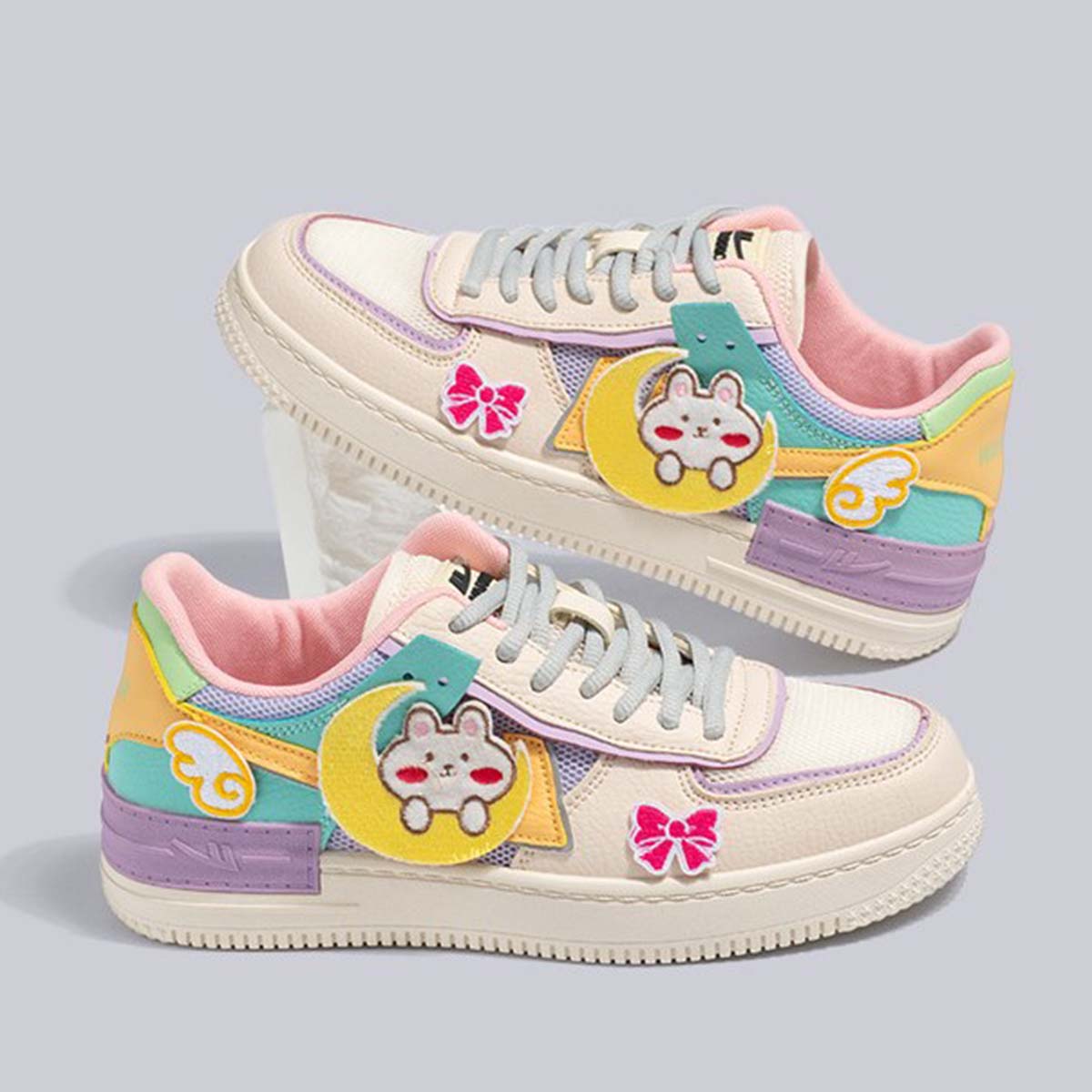 Pastel Cartoon Sneakers
