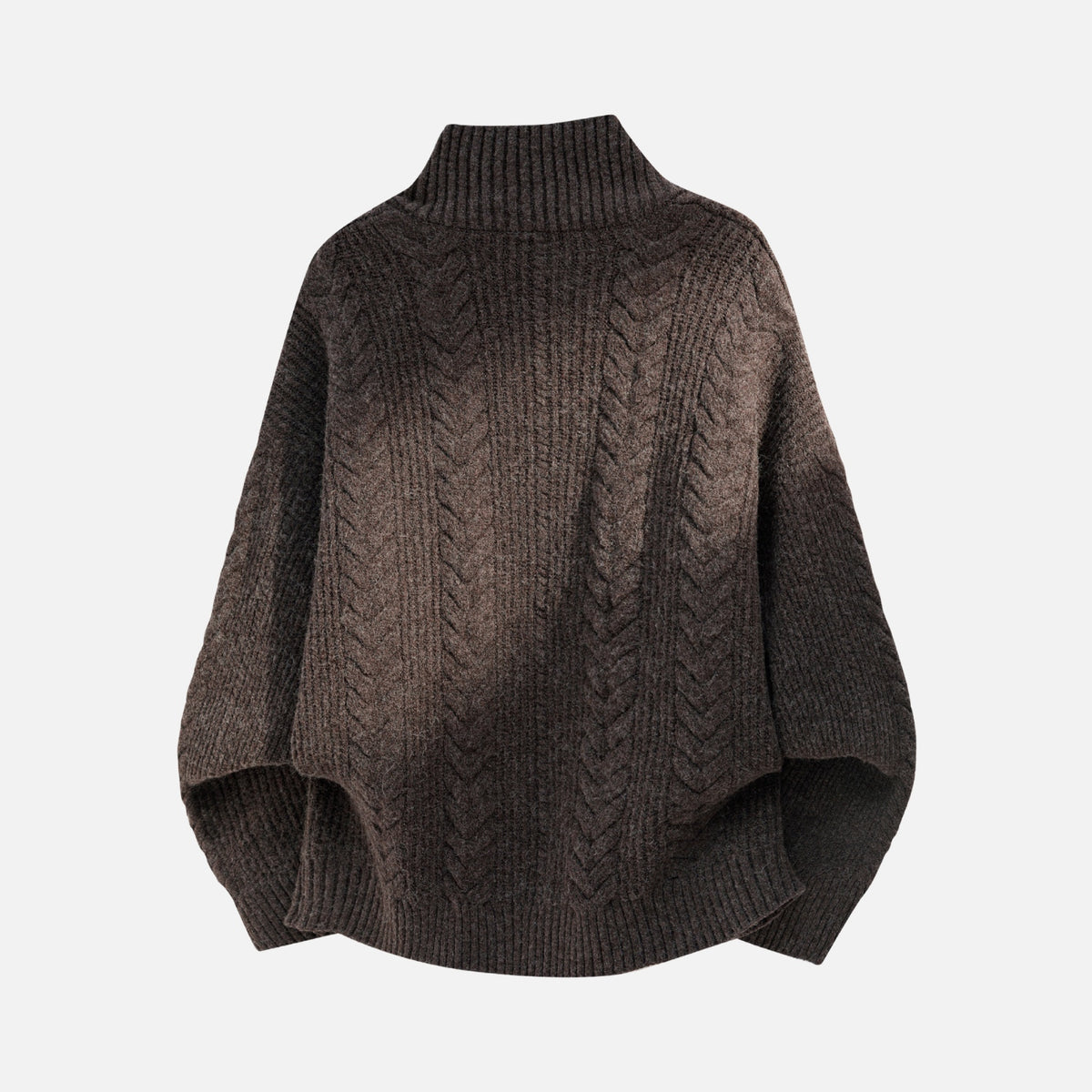 Vintage Cable Knit Zip-Up Sweater
