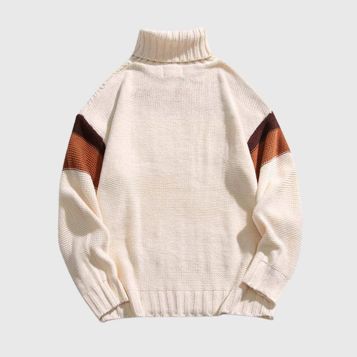 Vintage Colorblock Turtleneck Sweater