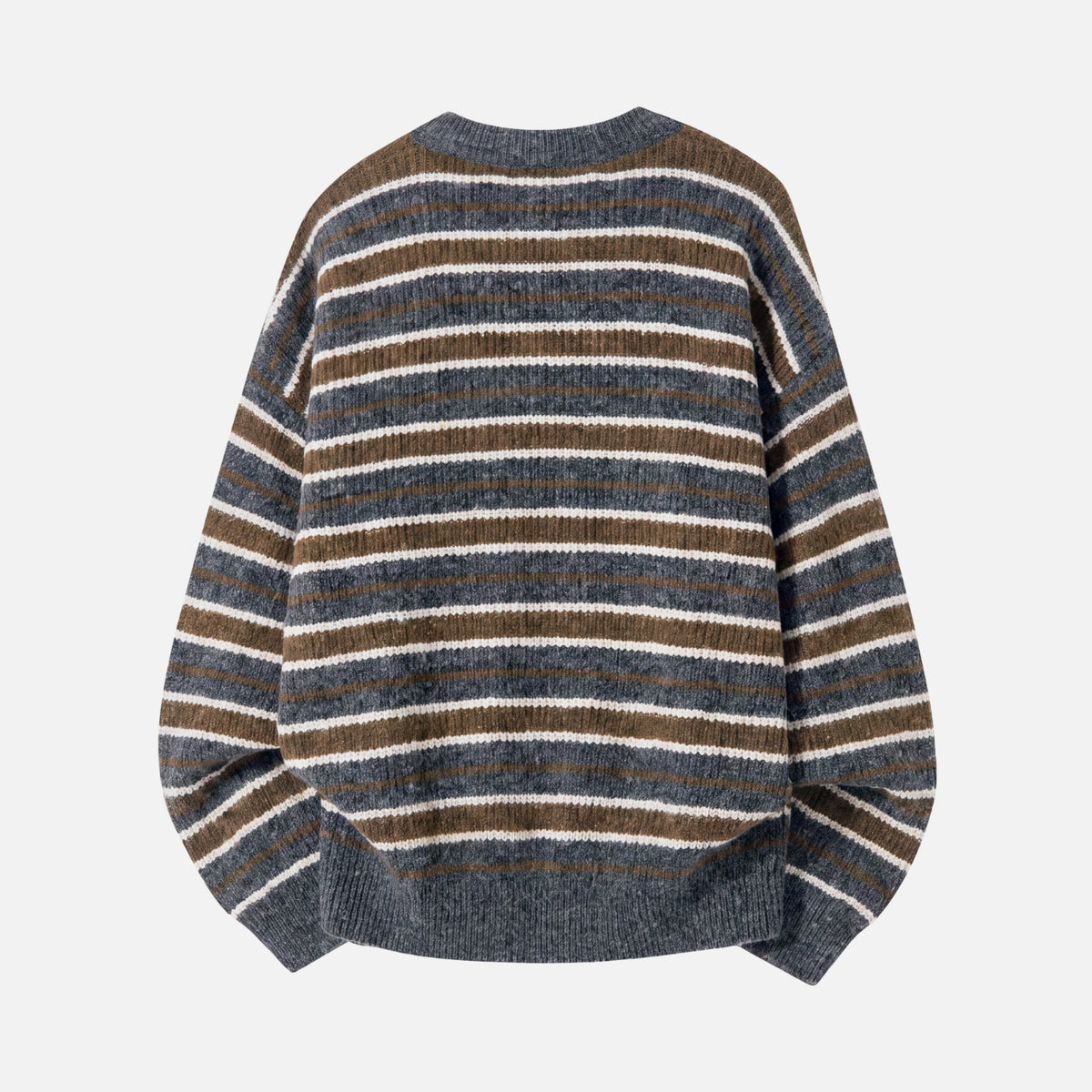 Japanese Vintage Colorblock Striped Sweater