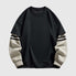 Two-Tone Sleeve Crewneck Sweatshirt