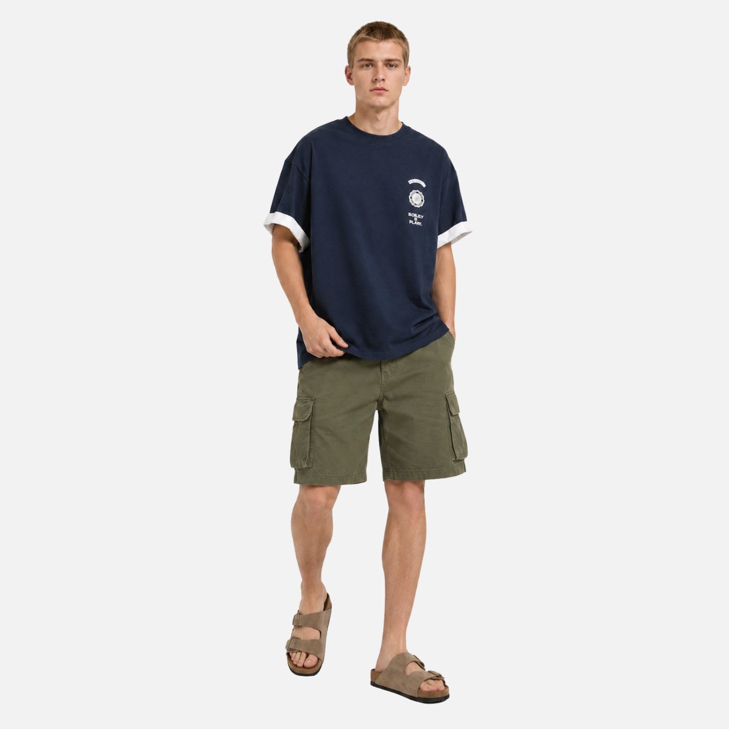 T-Shirt in Lagenoptik