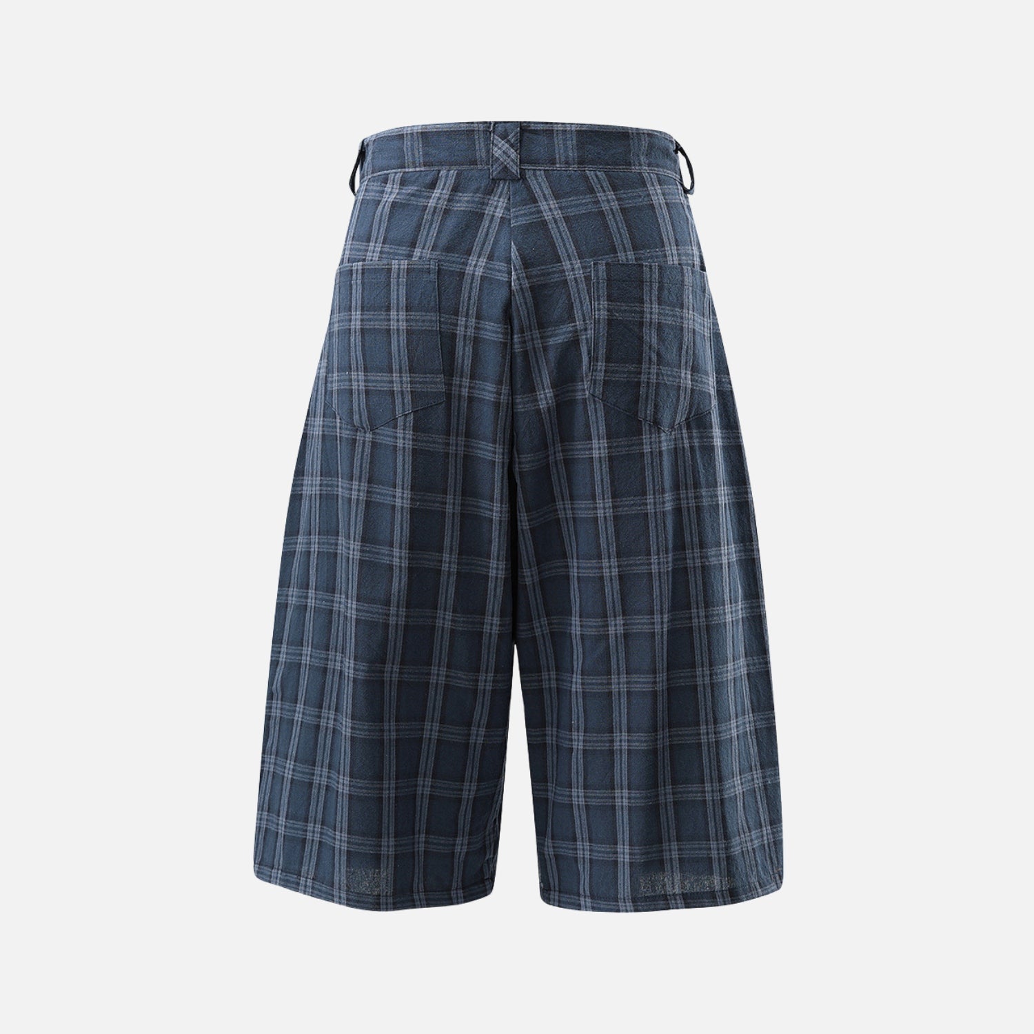 Deconstructed Plaid Cargo Shorts
