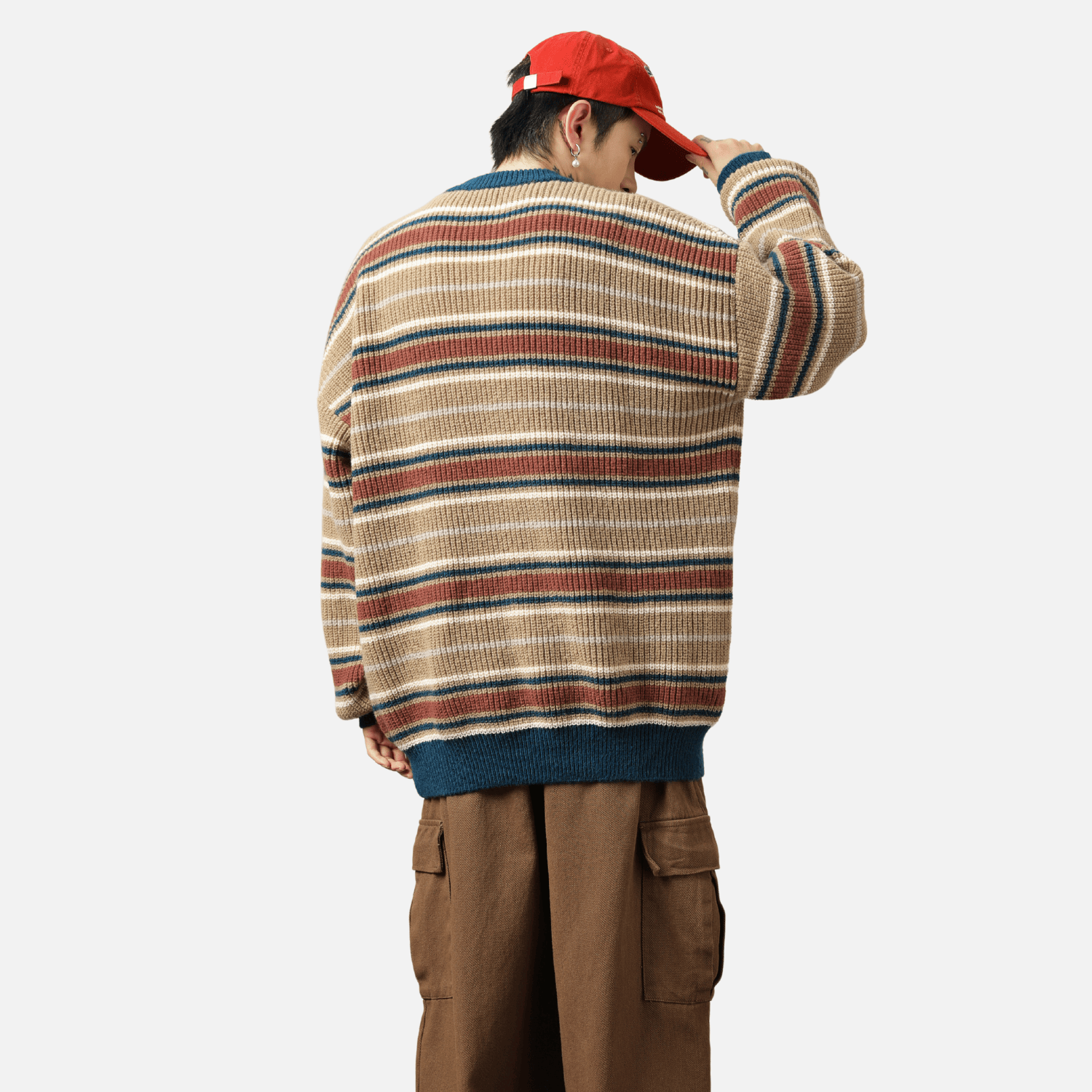 Vintage Striped Knit Sweater