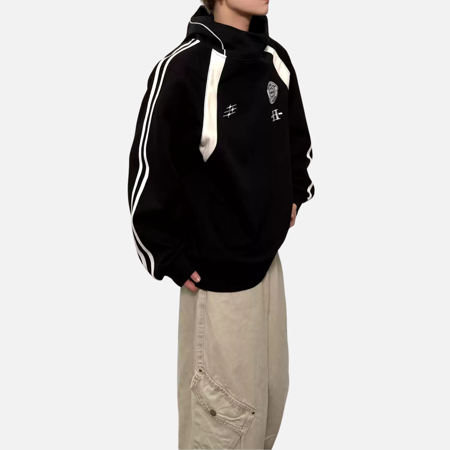 Vintage Colorblock Raglan Hoodie