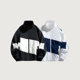 Stand Collar Color Block Jacket