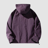 Color-Block Three-Proof Design Hooded Jacket