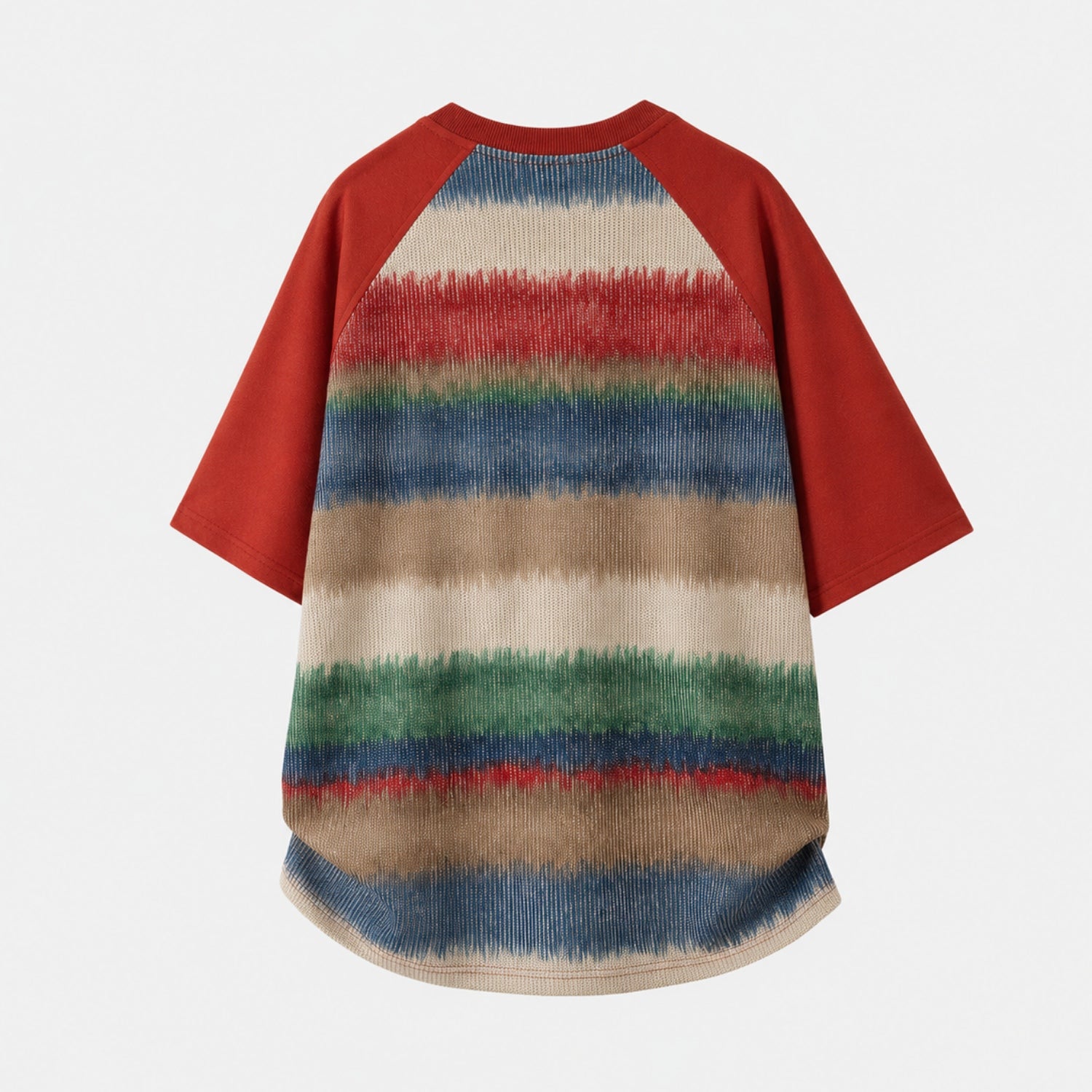 Gradient Stripe Colorblock Tee