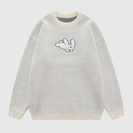Cute Puppy Embroidered Pullover