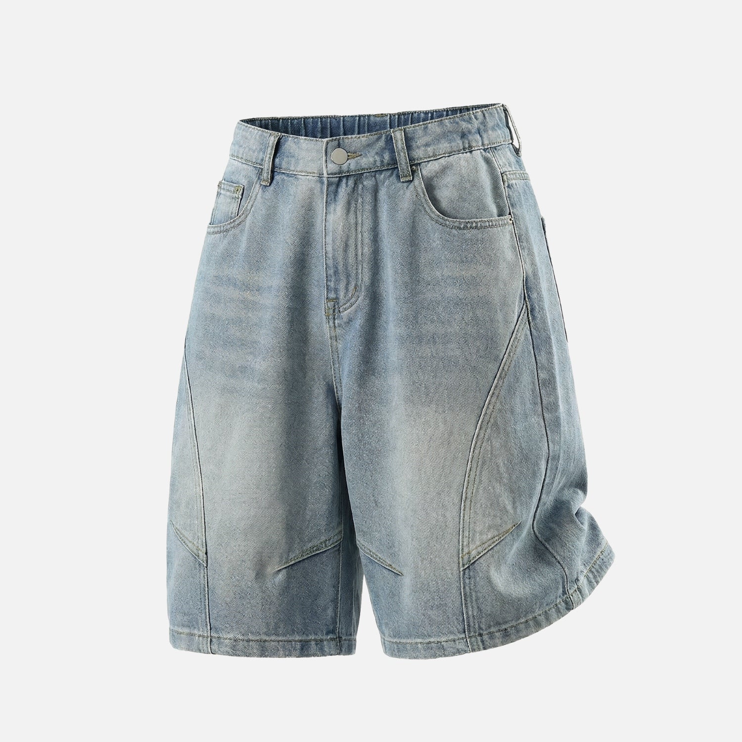 Vintage Washed Denim Shorts